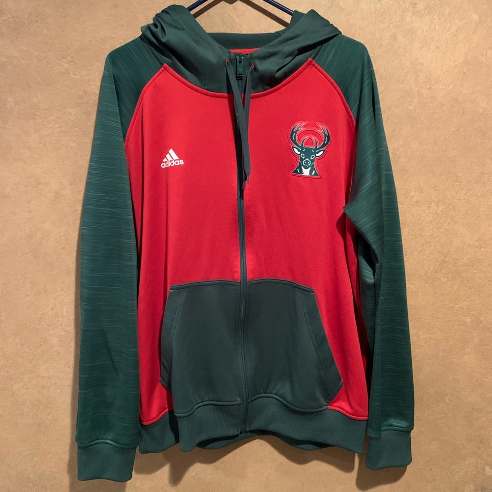 Adidas 2015 Milwaukee Bucks hoodie